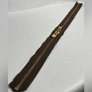 Vintage Louis Vuitton Double Zipper Brass LV Pulls 22”-23” Repair Repair Recycle